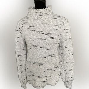 Ann Taylor LOFT Wool Blend Mock Neck Sweater - Size Medium